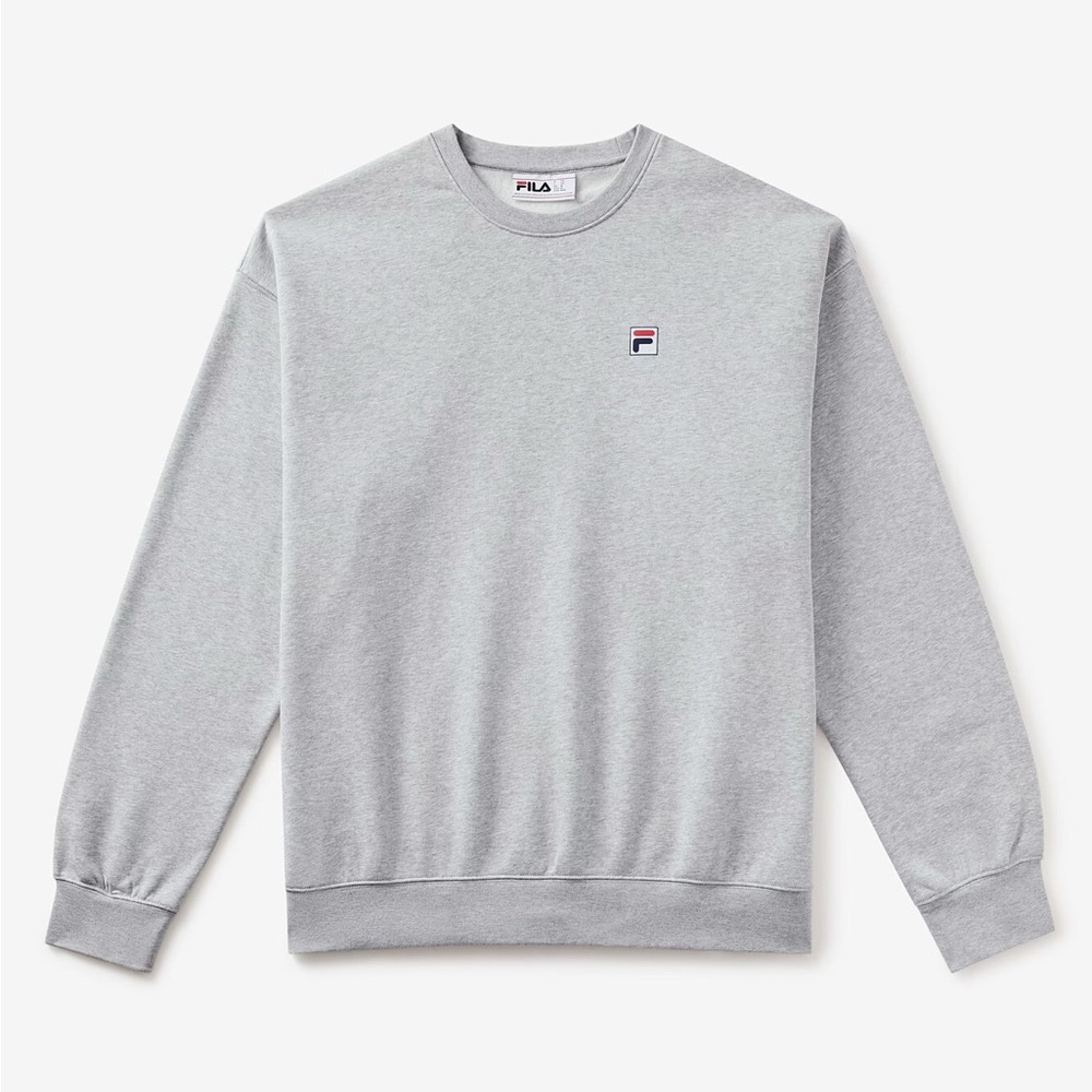 Fila Classic Relaxed Grey Heather Crew Neck Sweatshirt 👕